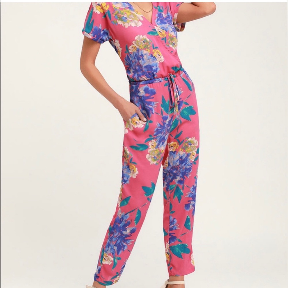 Floral jumpsuit large lulus